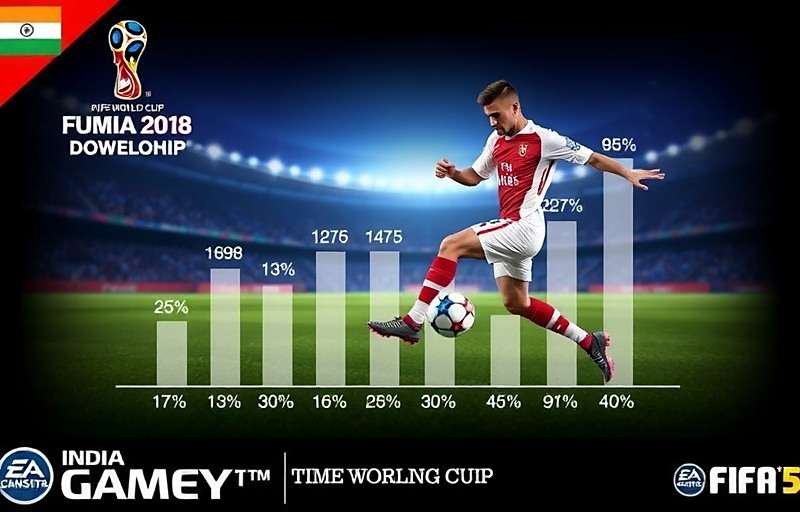 FIFA World Cup India Championship download statistics showing growth in India