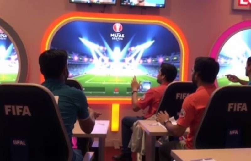 Indian players enjoying FIFA World Cup India Championship